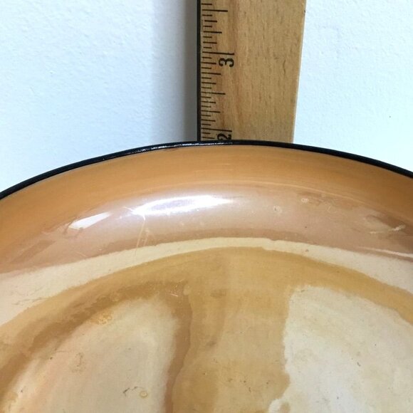 VTG Noritake Lusterware Hand Painted Footed Blue Peach Japanese Bowl 4 Salt Dips - Picture 7 of 11